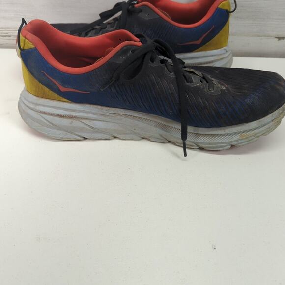 Hoka One One‎ Rincon 3 Running Shoes Men’s Size 11.5 D Black Dazzling Blue used main image 5